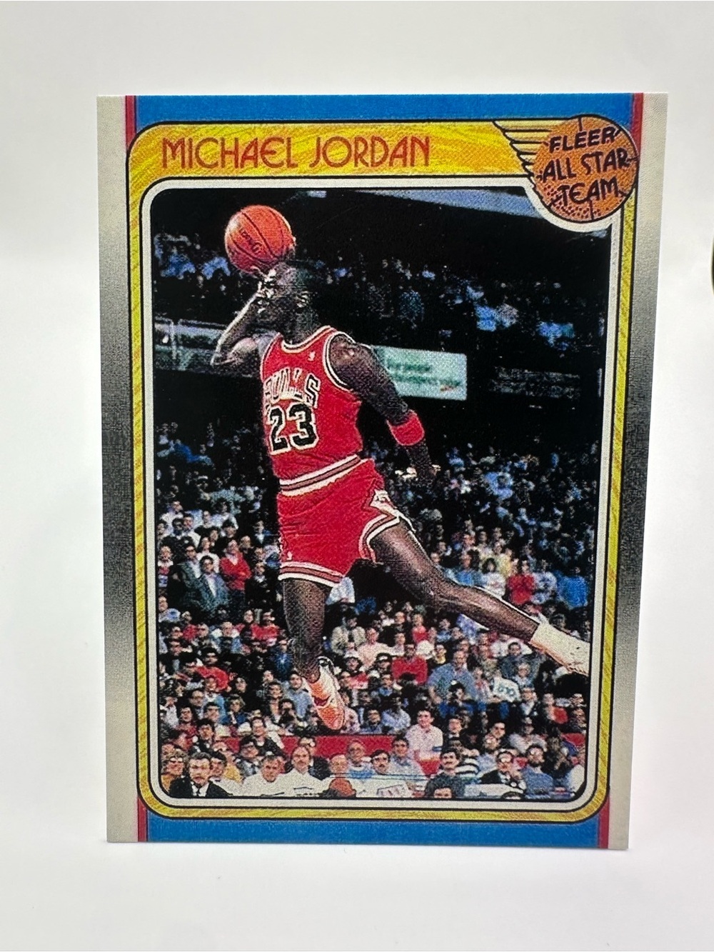 Michael Jordan 1988 Fleer All Star #120 Novelty Basketball Card. Chicago Bulls.